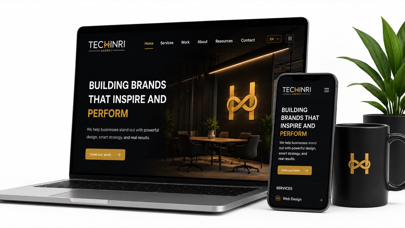 TECHINRI AGENCY web design, branding and photography work showcase in Trenton, NJ